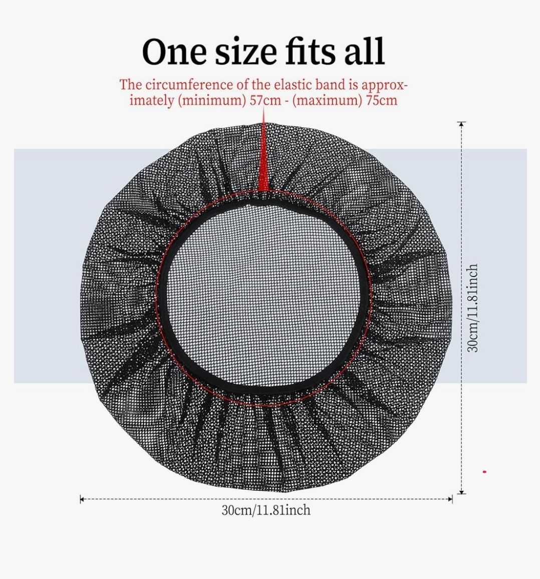 6 Pcs Chef Hat Unisex Elastic Kitchen Cooking Hat Food Service Hair Nets Mesh Cap Cooking Chef Cap