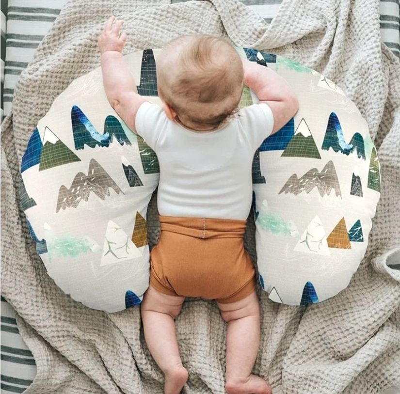 Nursing Pillow Cover, Neutral Breastfeeding Pillow Slipcover for Baby Boys & Girls, Ultra Soft Comfortable Newborn Nursing Pillow Case, Breathable & Washable