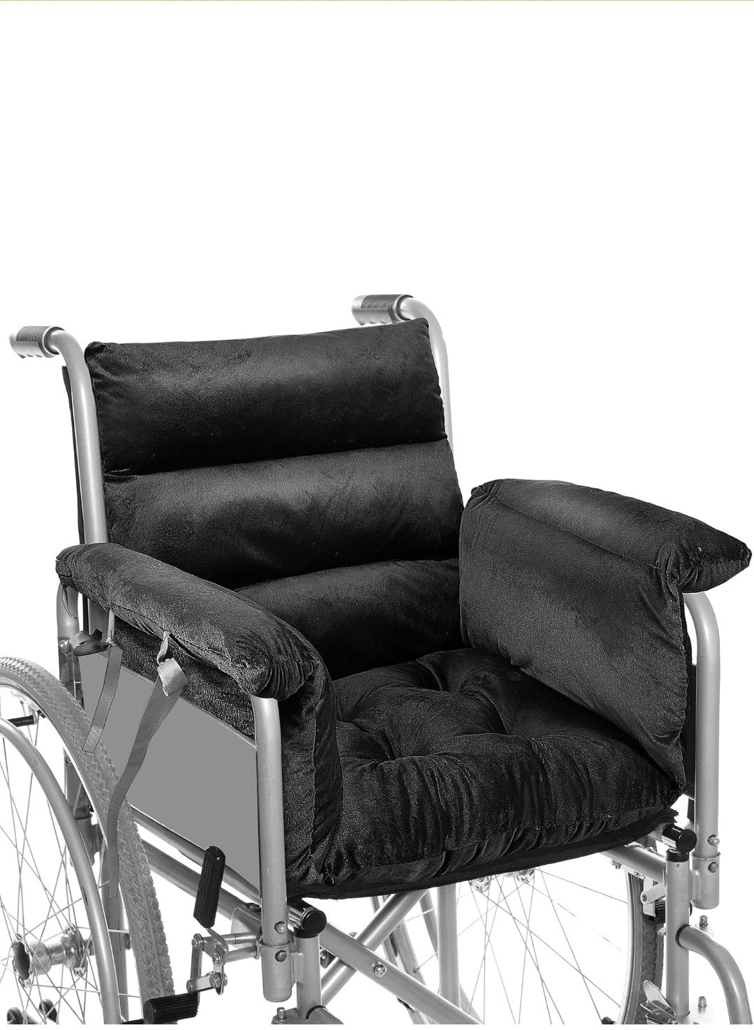 Wheelchair Cushion Wheelchair Seat Cushion with Strap Recliner Suitable for 18 Inches Armrest and Support for Senior