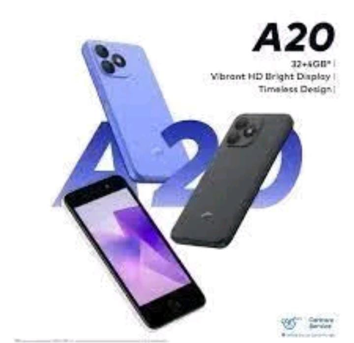 Itel A20, 5 Inch Vibrant HD Bright Display,32GB Storage+4(2+2)GB RAM, 2400mAh battery capacity 5MP MAIN Camera Front Fingerprint and face unlock android Smartphones