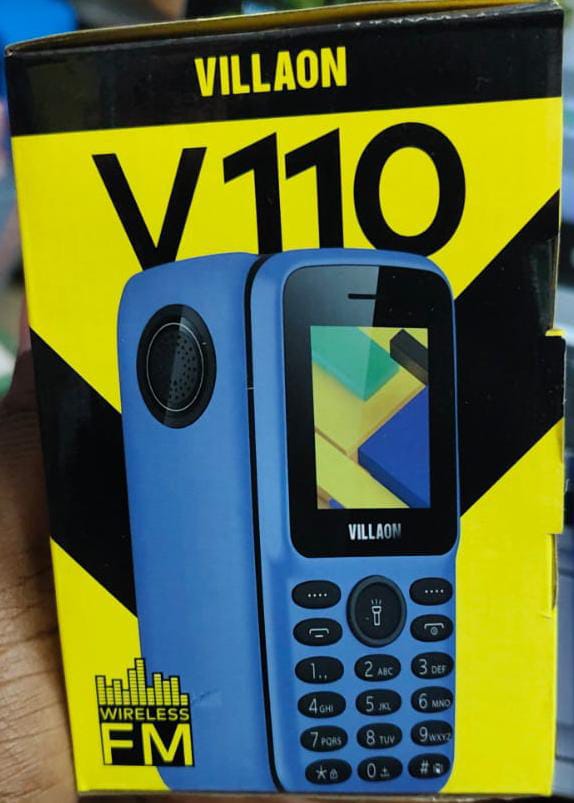 VILLAON V110 Kabambe with wireless FM, bright torch, big speaker, long battery life and dual SIM support