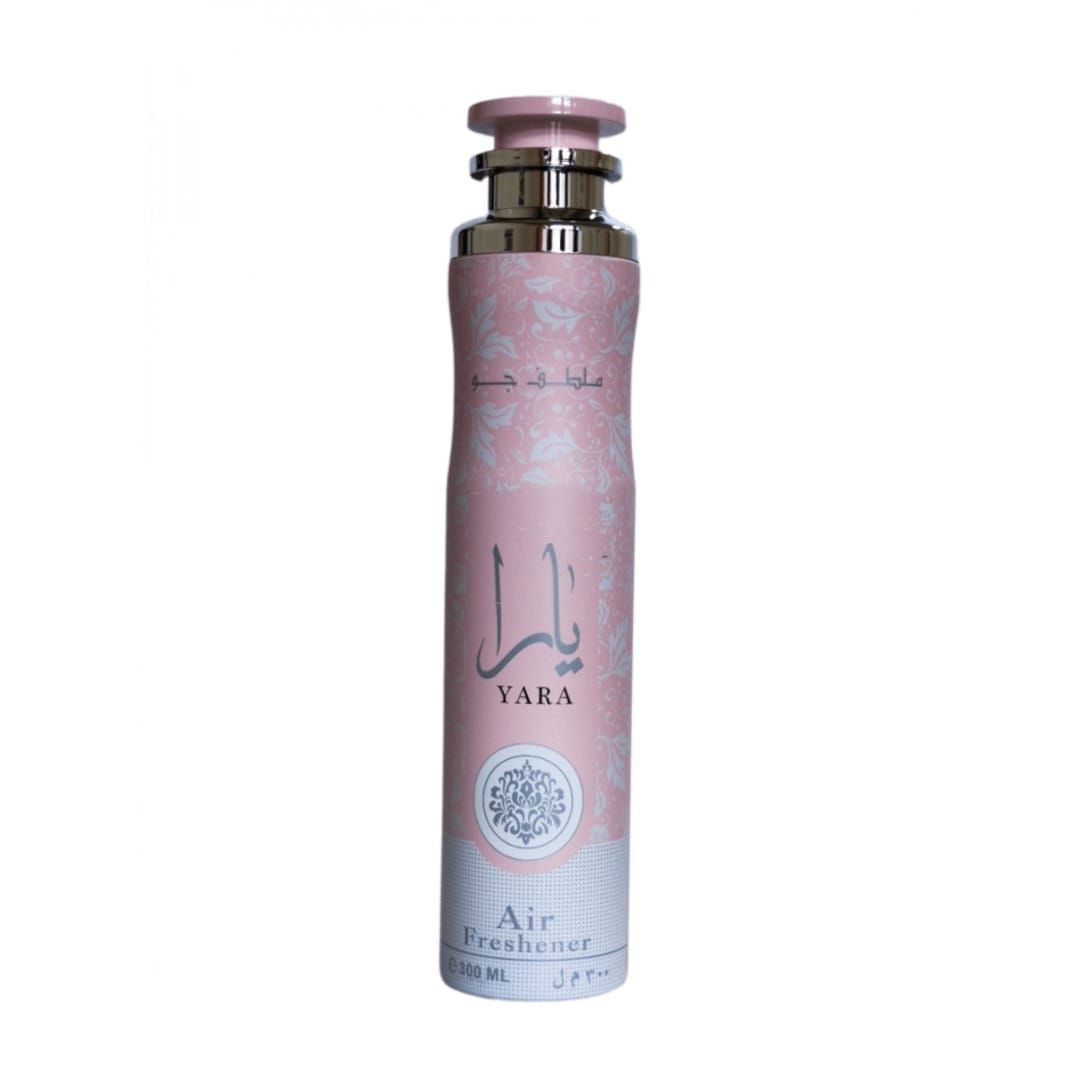 Yara Air Freshener 300ml – An elegant, long-lasting oriental scent that effortlessly refreshes and uplifts any space, creating a welcoming, serene atmosphere and leaving behind a luxurious fragrance