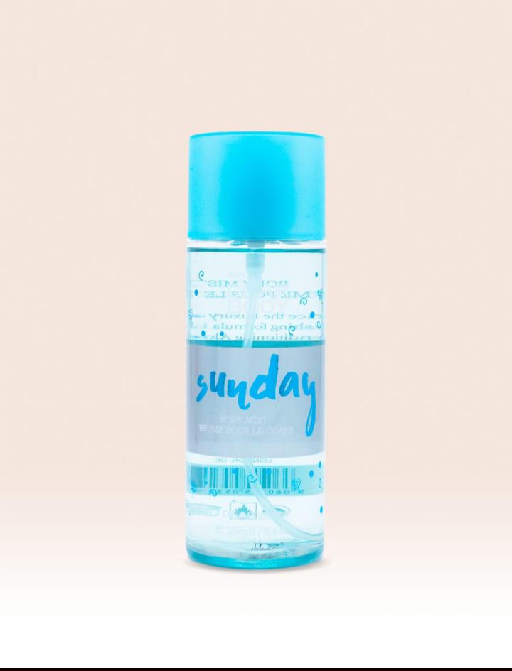 My Dear Body Sunday 250ml Unisex Body Fragnant Refreshment & Long-Lasting Scent for All Day Freshness Body Splash