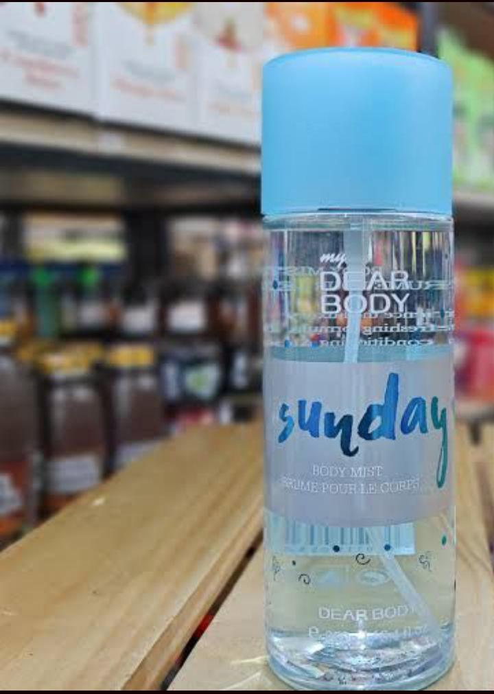 My Dear Body Sunday 250ml Unisex Body Fragnant Refreshment & Long-Lasting Scent for All Day Freshness Body Splash