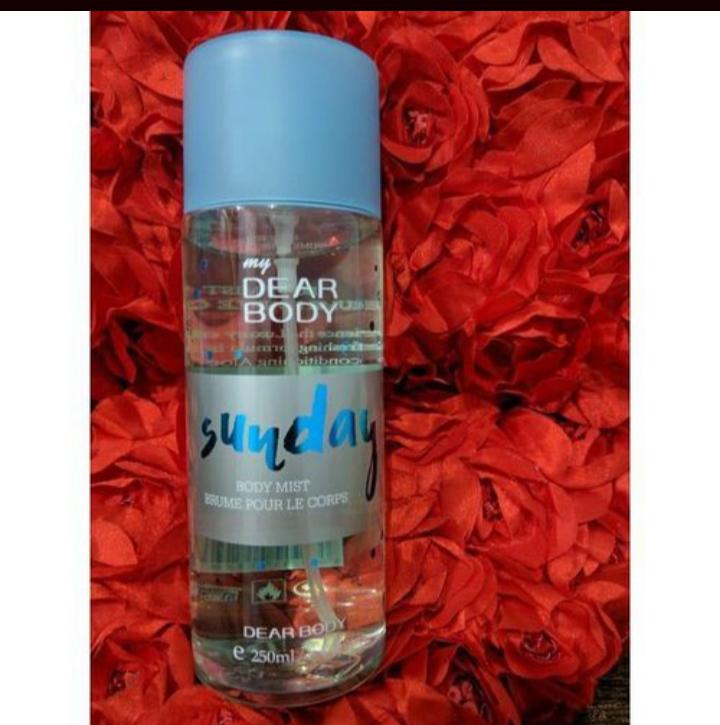 My Dear Body Sunday 250ml Unisex Body Fragnant Refreshment & Long-Lasting Scent for All Day Freshness Body Splash