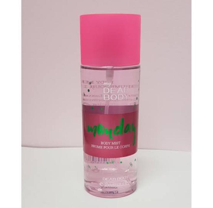 My Dear Body Monday 250ml Unisex Body Fragrance Mist - Refreshing & Long-Lasting Scent for All Day Freshness Body Splash