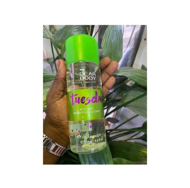 My Dear Body Tuesday 250ml Unisex Body Fragrance Mist - Refreshing & Long-Lasting Scent for All Day Freshness Body Splash