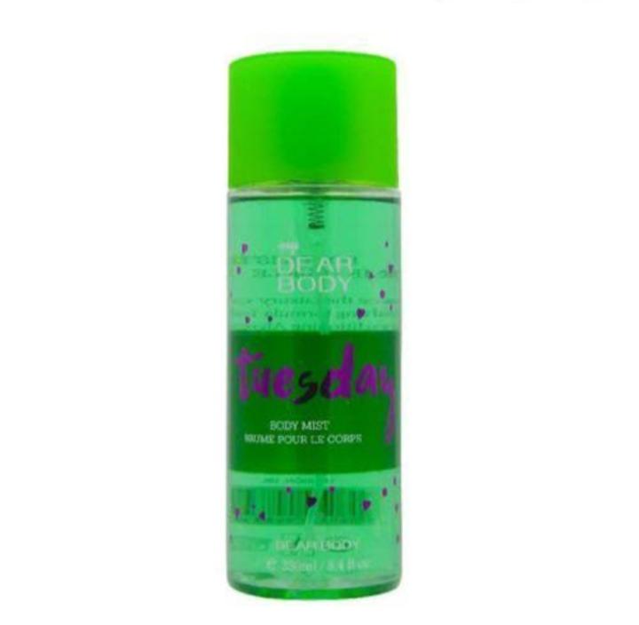 My Dear Body Tuesday 250ml Unisex Body Fragrance Mist - Refreshing & Long-Lasting Scent for All Day Freshness Body Splash