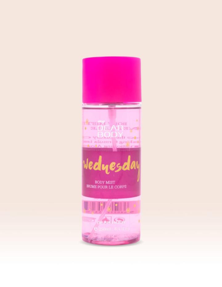 My Dear Body Wednesday 250ml Unisex Body Fragrance Mist is a crisp, energizing body splash with a refreshing and long-lasting scent that keeps you feeling vibrant and confident all day.