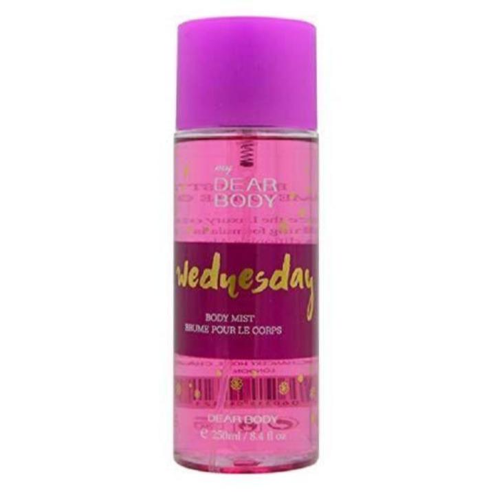 My Dear Body Wednesday 250ml Unisex Body Fragrance Mist is a crisp, energizing body splash with a refreshing and long-lasting scent that keeps you feeling vibrant and confident all day.