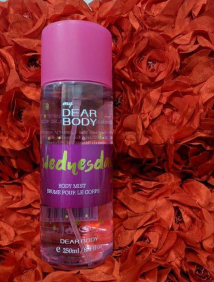 My Dear Body Wednesday 250ml Unisex Body Fragrance Mist is a crisp, energizing body splash with a refreshing and long-lasting scent that keeps you feeling vibrant and confident all day.