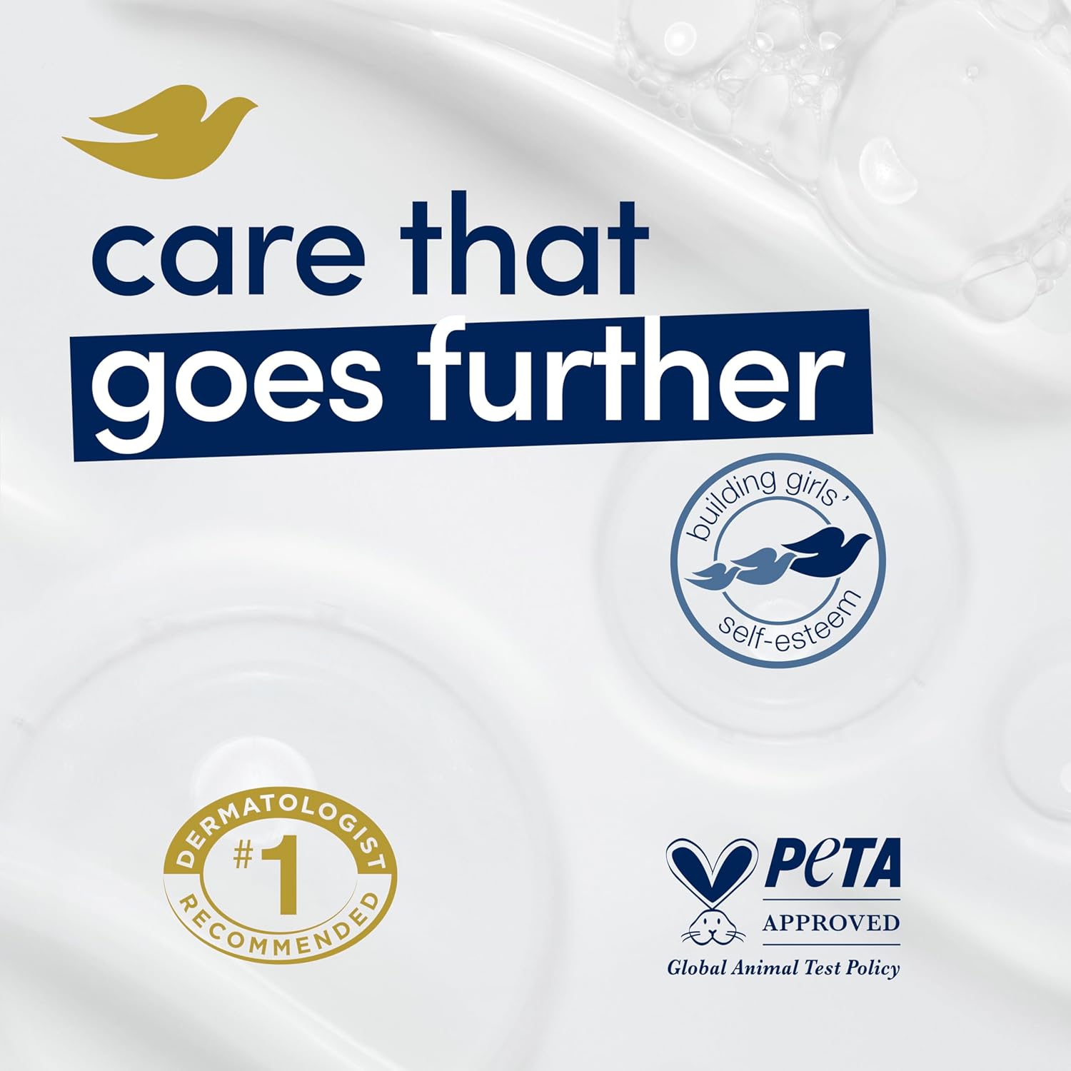 Dove Original Beauty Cream Cleansing Bar Soap -135g Deep Moisture for Soft Skin Dove Bar Soap for Soft, Smooth Skin, with 1/4 Moisturizing Cream