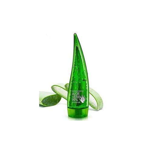 Fruit Of The Wokali Aloe Vera Soothing Gel Sunburn Repair Gel 99% Natural AloeVera Content Treat Sun Burns Brightens Skin Clears Acne wrinkles and Repairs Skin Faster Hydrating Moisturizing Cream