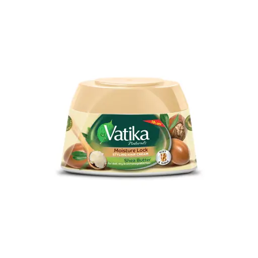 Vatika Naturals Moisture Lock Shea Butter Hair Cream | Natural Moisturizing Hair Cream | Promotes Richer Hair Look | For All Hair Types