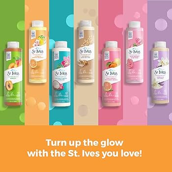 St. Ives Hydrating Body Wash Variety Pack – Oatmeal & Shea Butter, Tea Tree & Lemongrass, Citrus & Cherry Blossom, Rose Water & Aloe Vera, Coconut Water & Orchid | 100% Natural Moisturizing Shower Gel