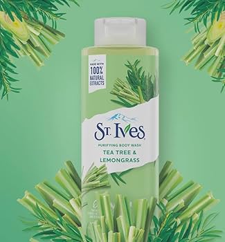 St. Ives Hydrating Body Wash Variety Pack – Oatmeal & Shea Butter, Tea Tree & Lemongrass, Citrus & Cherry Blossom, Rose Water & Aloe Vera, Coconut Water & Orchid | 100% Natural Moisturizing Shower Gel