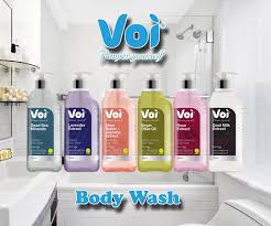 Voi Natural Body Wash Set – Enriched with Lavender Extract, Virgin Oil, Shea Butter & Jasmine, Rose , Goat Milk & Dead Sea Minerals | Moisturizing & Refreshing Shower Gel for Soft, Glowing Skin
