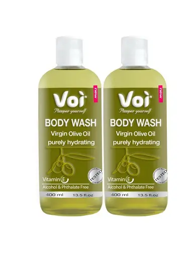 VOI Natural Body Wash Set – Enriched with Lavender Extract, Virgin Oil, Shea Butter & Jasmine, Rose , Goat Milk & Dead Sea Minerals | Moisturizing & Refreshing Shower Gel for Soft, Glowing Skin