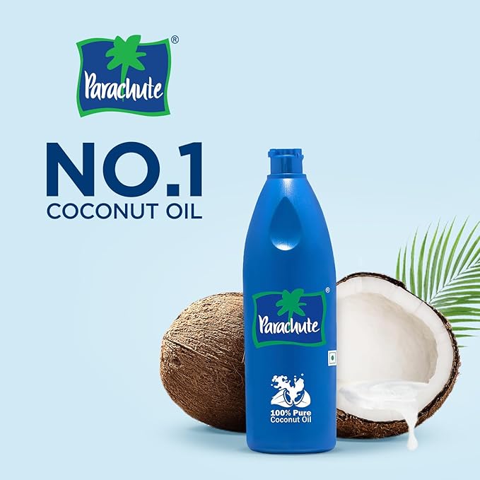 Parachute 100% Pure & Natural Coconut Oil 450ml - Cold-Pressed | Hair & Skin Moisturizer | Original Quality