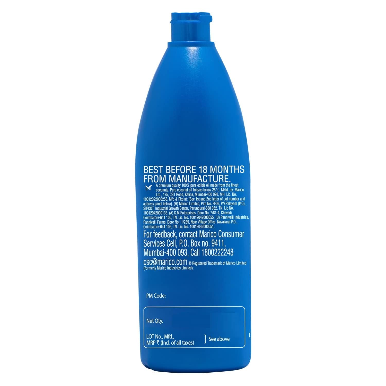 Parachute 100% Pure & Natural Coconut Oil 450ml - Cold-Pressed | Hair & Skin Moisturizer | Original Quality