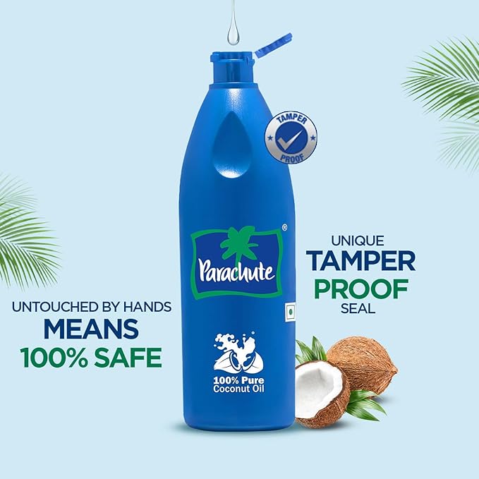 Parachute 100% Pure & Natural Coconut Oil 450ml - Cold-Pressed | Hair & Skin Moisturizer | Original Quality