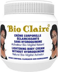 Bio Claire Lightening Body Cream Without Hydroquinone 130ml | Natural Brightening & Moisturizing Cream for Smooth, Even-Toned Skin