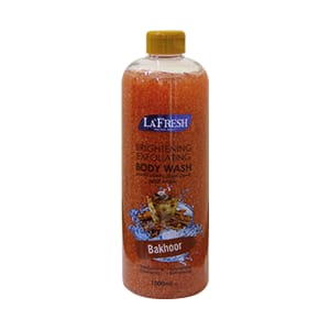 LA FRESH 1000ml Bakhoor Brightening Exfoliating Body Wash | Experience Luxury Fragrance