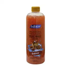 LA FRESH 1000ml Bakhoor Brightening Exfoliating Body Wash | Experience Luxury Fragrance