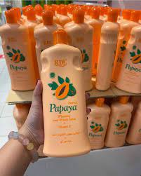 RDL Papaya Whitening Lotion with Vitamin E - 600mlGlow, Hydrate, Soften, and Brighten Skin."