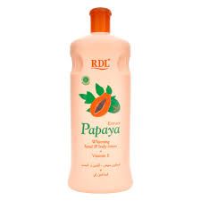 RDL Papaya Whitening Lotion with Vitamin E - 600mlGlow, Hydrate, Soften, and Brighten Skin."