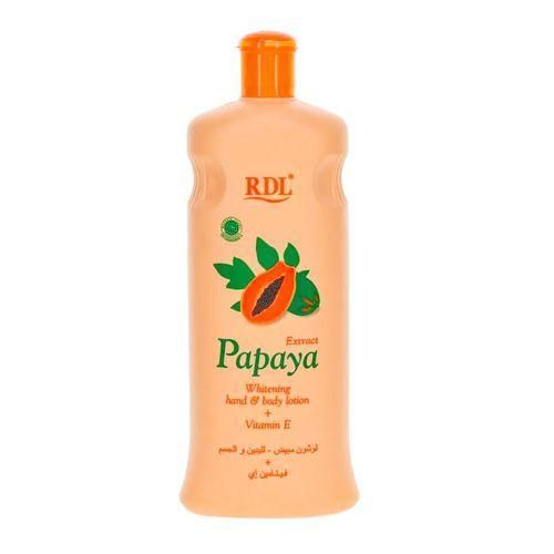 RDL Papaya Whitening Lotion with Vitamin E - 600mlGlow, Hydrate, Soften, and Brighten Skin."