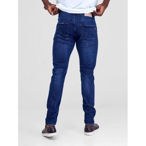 MEN DENIM SLIM FIT NON FADE JEANS-BLUE