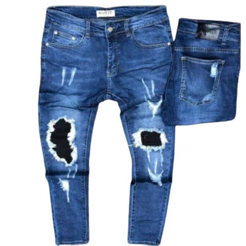 Rugged Blue Jeans For Men