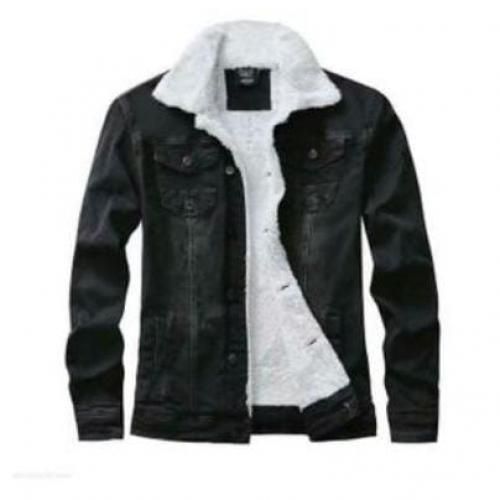 Denim Jacket Woolen - Black