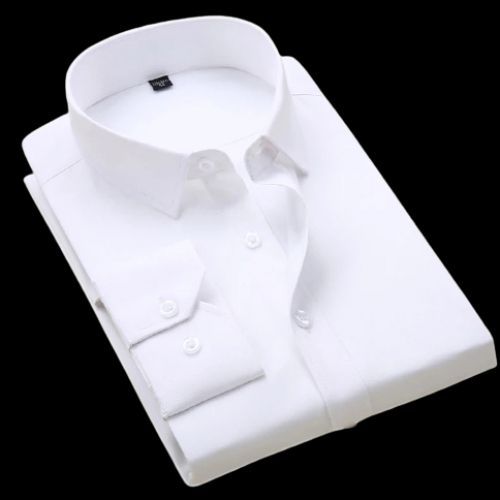 WHITE Turkey Men's Formal Shirt Long Sleeve-slim Fit