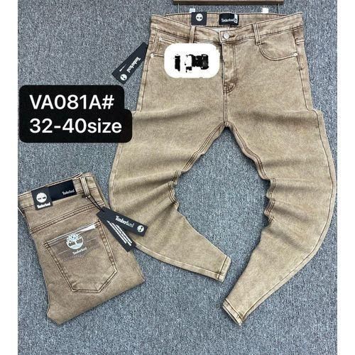 Denim Slim Fit Mens Jeans-Ashy Wash Brown