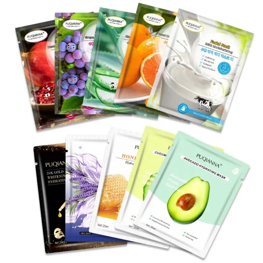 Deep Hydration & Skin Revitalizing Facial Sheet Mask with Natural  Extract – Nourishing, Soothing & Glow-Enhancing Skincare Treatment for All Skin Types