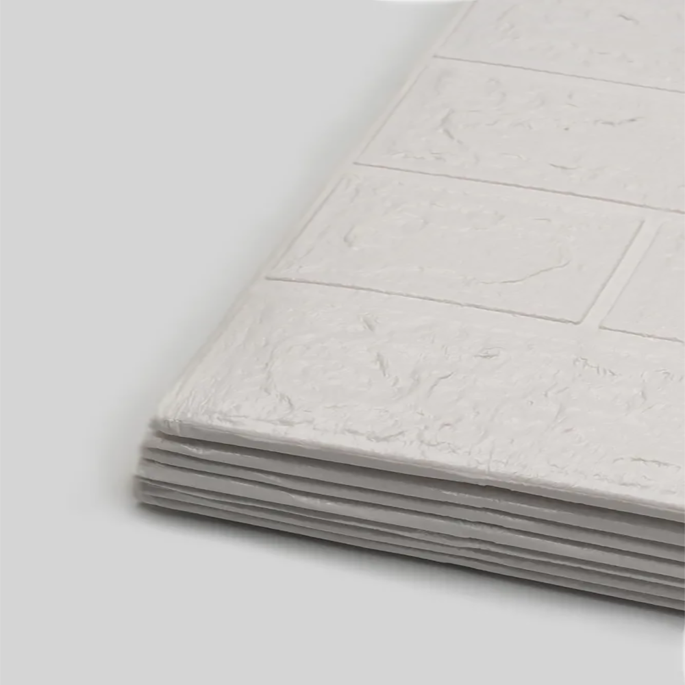 1 Roll of 196.85In x 27.56In Self-Adhesive Foam Wallpaper, White 3D Brick Peel and Wall  Sticker Panels - Suitable for DIY Home Decoration, Waterproof, Easy to Install, Suitable for Bedroom