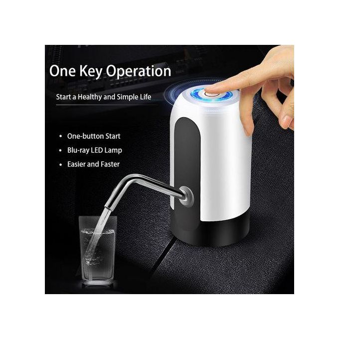 Purchase now ‼️ Automatic Electric Water Pump Dispenser Portable Drinking Water Pump Dispenser Switch with LED Light USB rechargeable Port for Home, Kitchen, Office, outdoor, hiking, camping