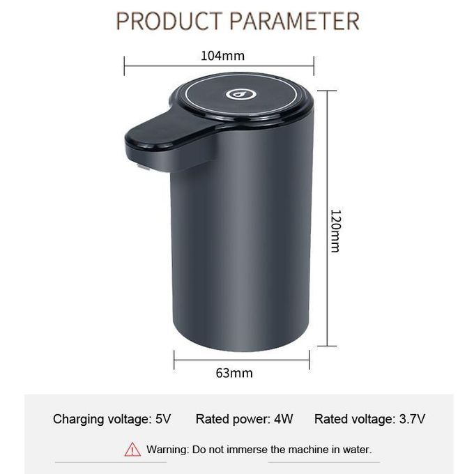 Purchase now ‼️ Automatic Electric Water Pump Dispenser Portable Drinking Water Pump Dispenser Switch with LED Light USB rechargeable Port for Home, Kitchen, Office, outdoor, hiking, camping