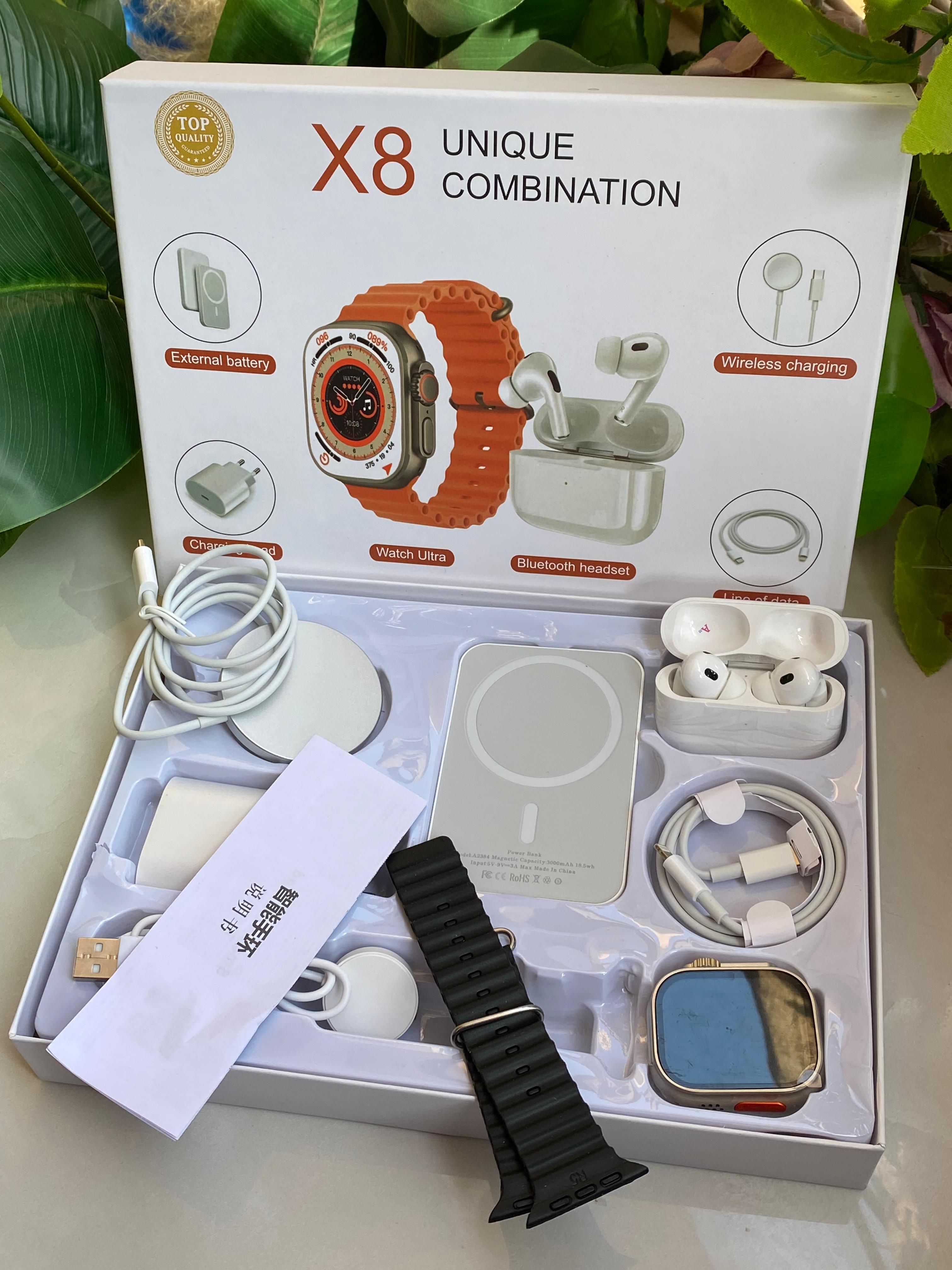 🔥🔥NEW IN🔥🔥

X8 SMART WATCH WITH ,POWER BANK AND EARBUDS