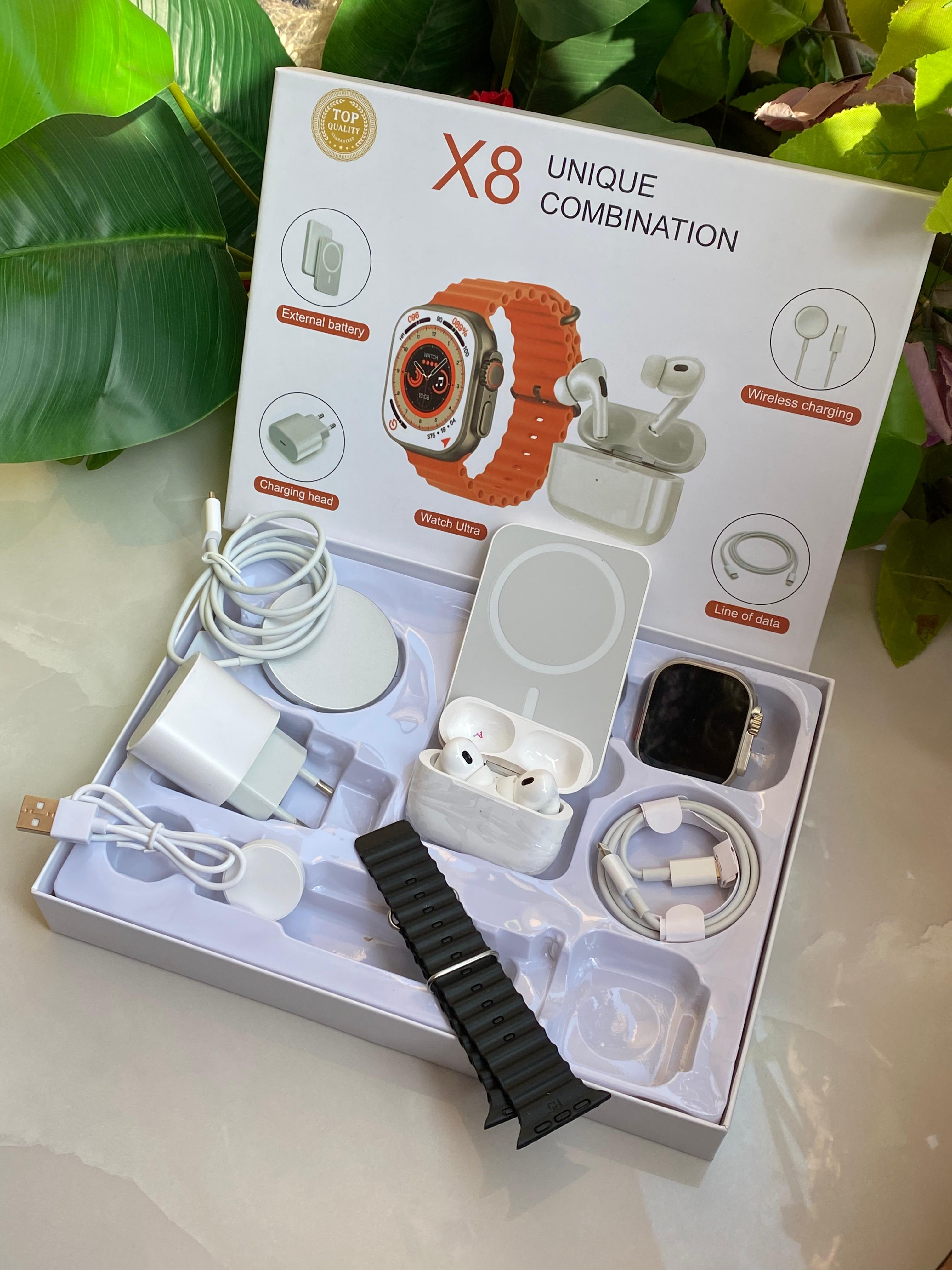 🔥🔥NEW IN🔥🔥

X8 SMART WATCH WITH ,POWER BANK AND EARBUDS