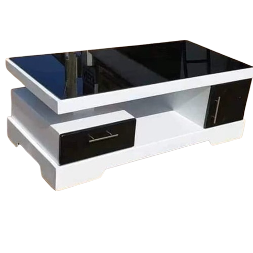 Stylish Black Top Coffee Table – Modern Design with Hidden closable Storage 🌟