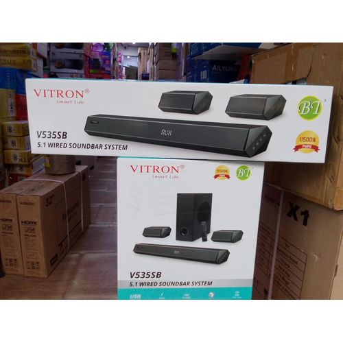 The new affordable Vitron V535SB 5.1CH WIRED SOUNDBAR SYSTEM 11500W PMPO