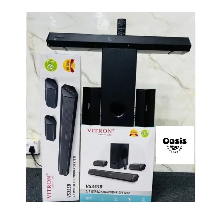 The new affordable Vitron V535SB 5.1CH WIRED SOUNDBAR SYSTEM 11500W PMPO