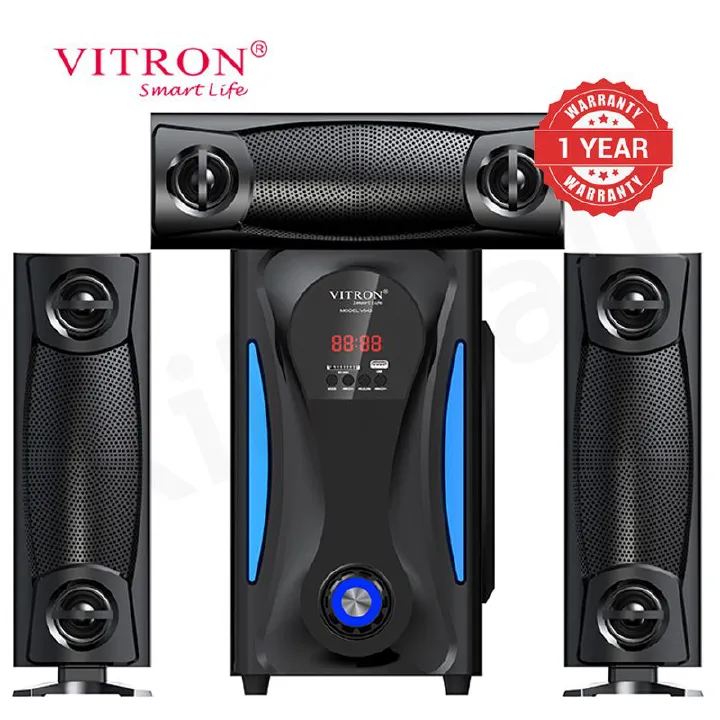 Vitron V643 3.1CH X-Bass Home Theatre System with Remote Control Bluetooth Woofer Speaker System Subwoofer Home Audilo System USB SD MP3 FM Radio 10000W