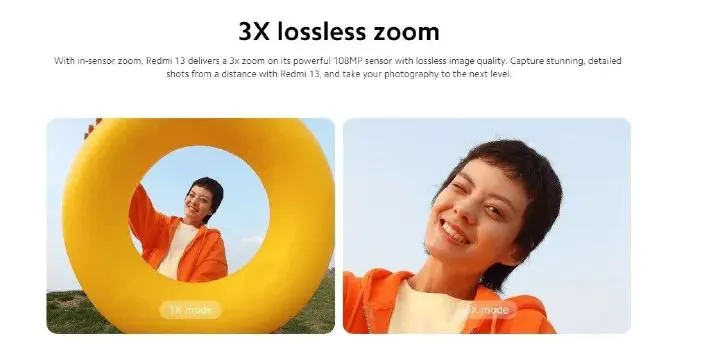 XIAOMI Redmi 13 256GB ROM + 8GB RAM Immersive 6.79" 90Hz Display 108MP AI Super Camera, 33W Fast Charging 5030mAh mediatek helio G91 ultra (12nm) (Dual Sim) stylish glass back design smartphone