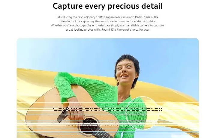 XIAOMI Redmi 13 256GB ROM + 8GB RAM Immersive 6.79" 90Hz Display 108MP AI Super Camera, 33W Fast Charging 5030mAh mediatek helio G91 ultra (12nm) (Dual Sim) stylish glass back design smartphone