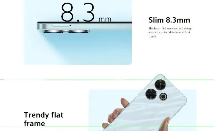 XIAOMI Redmi 13 256GB ROM + 8GB RAM Immersive 6.79" 90Hz Display 108MP AI Super Camera, 33W Fast Charging 5030mAh mediatek helio G91 ultra (12nm) (Dual Sim) stylish glass back design smartphone