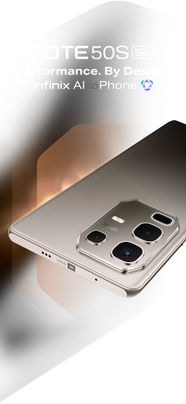 Infinix Note 50S  5G 256GB+16GB (8+8)GB RAM 6.78" 144Hz Screen Dual SIM Phone 90W 5200mAh 50MP Camera Android 15 MediaTek Helio G100 Ultimate Smart AI Phone